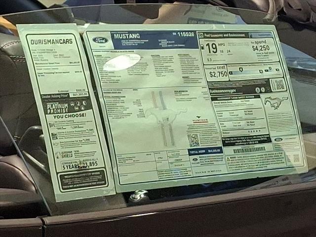 new 2025 Ford Mustang car, priced at $58,500