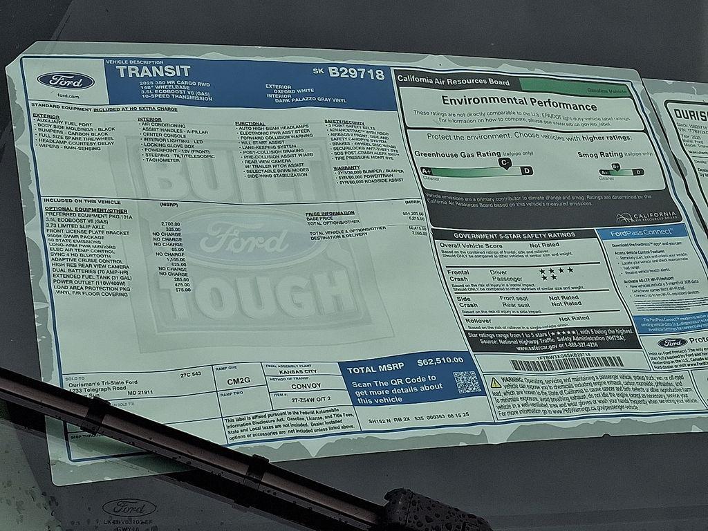 new 2025 Ford Transit-350 car, priced at $55,500