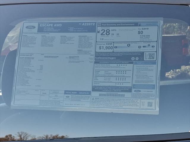 new 2025 Ford Escape car, priced at $34,847