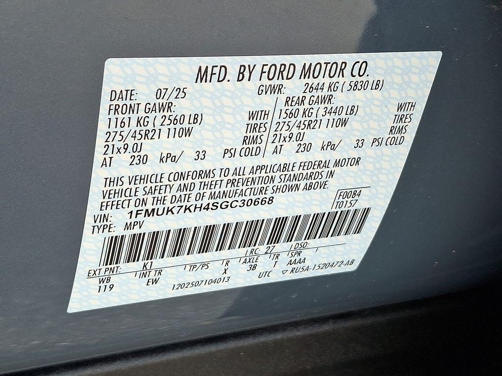 new 2025 Ford Explorer car, priced at $49,850