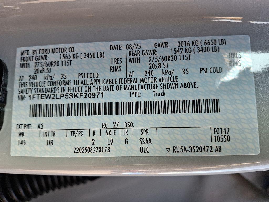 new 2025 Ford F-150 car, priced at $50,250