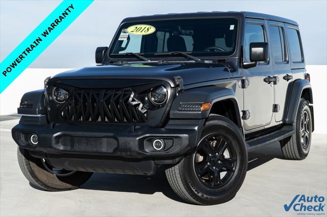 used 2018 Jeep Wrangler Unlimited car, priced at $22,920