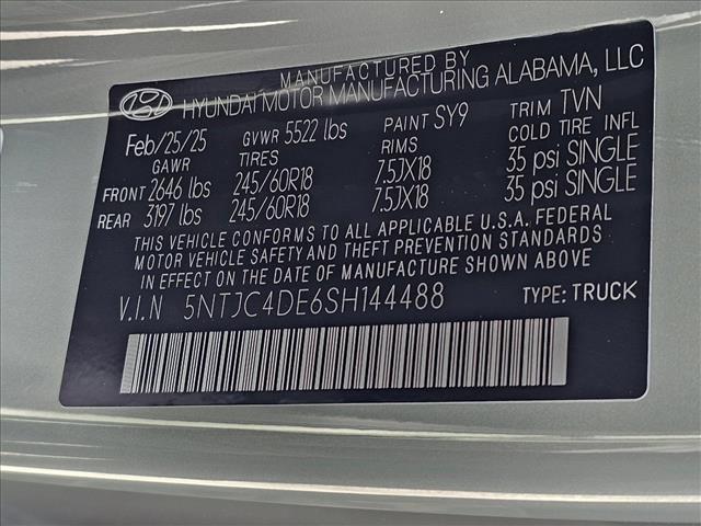 new 2025 Hyundai SANTA CRUZ car, priced at $36,125