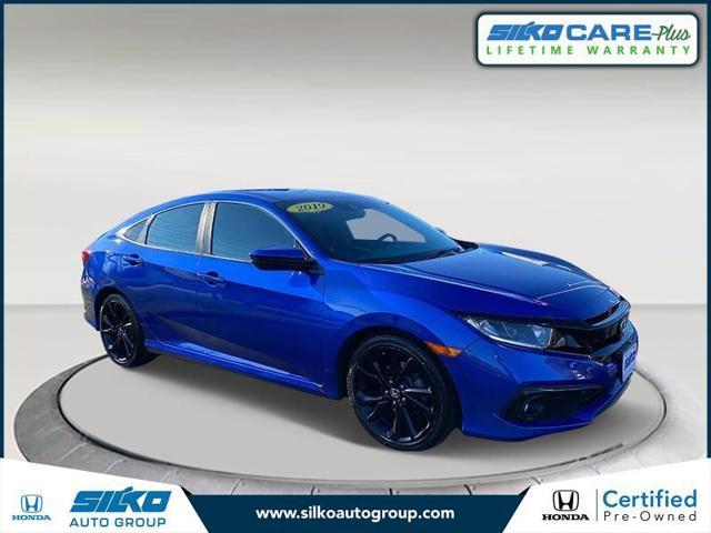 used 2019 Honda Civic car, priced at $21,206