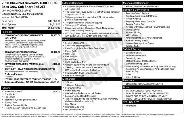 used 2020 Chevrolet Silverado 1500 car, priced at $37,000