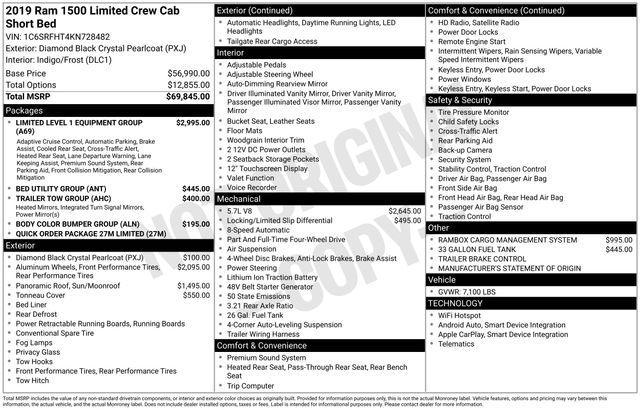 used 2019 Ram 1500 car, priced at $30,500
