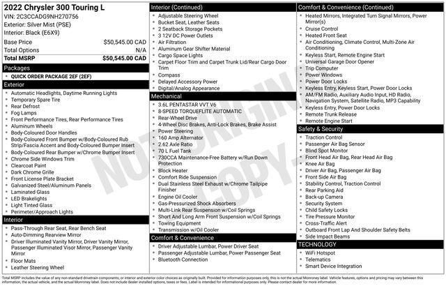 used 2022 Chrysler 300 car, priced at $21,800