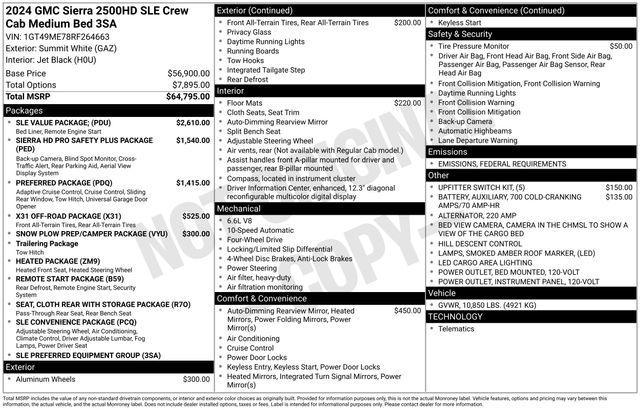 used 2024 GMC Sierra 2500 car, priced at $57,500