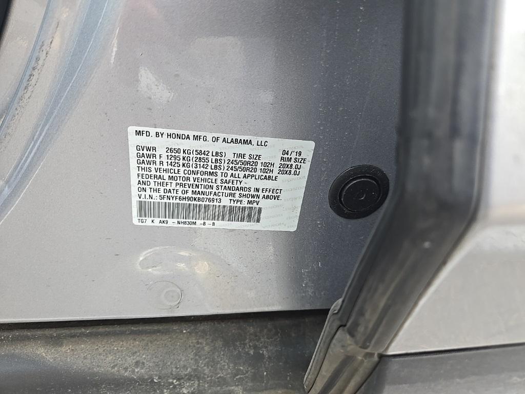 used 2019 Honda Pilot car, priced at $20,697