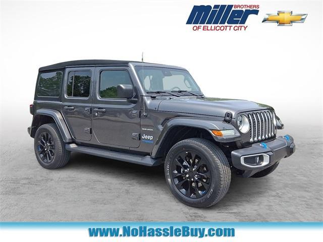 used 2022 Jeep Wrangler Unlimited 4xe car, priced at $33,680