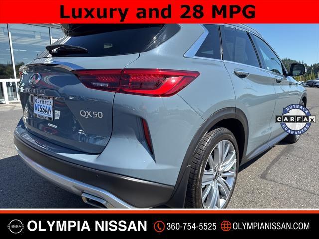 used 2022 INFINITI QX50 car, priced at $33,888