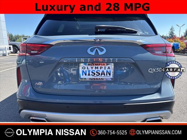 used 2022 INFINITI QX50 car, priced at $33,888