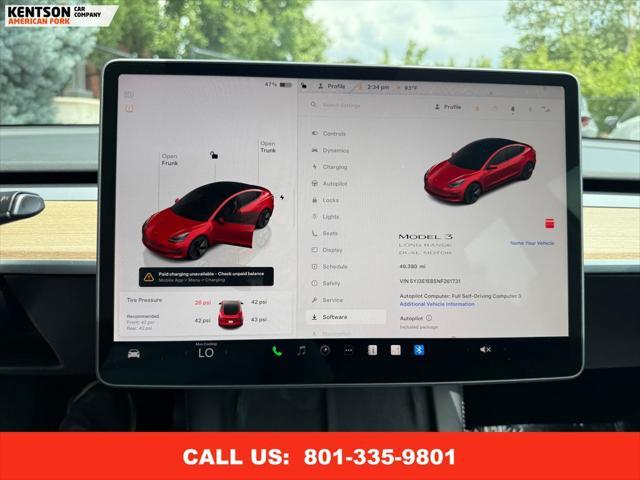 used 2022 Tesla Model 3 car, priced at $24,950