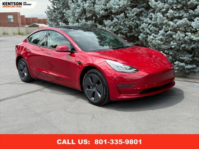 used 2022 Tesla Model 3 car, priced at $24,950