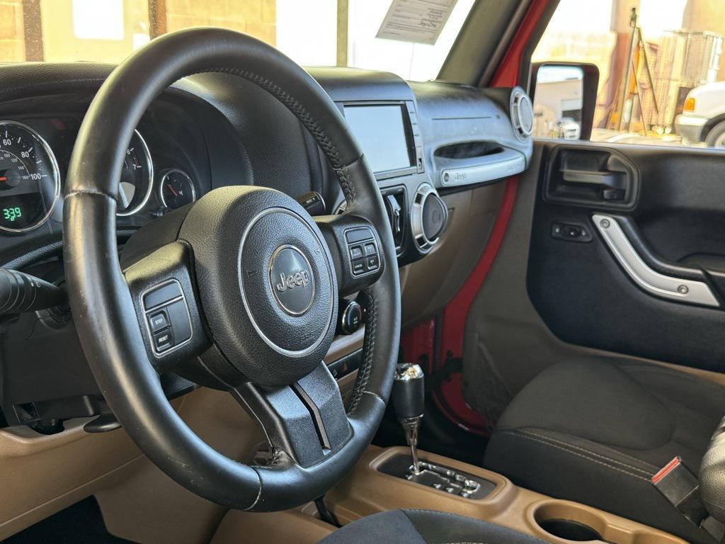 used 2015 Jeep Wrangler Unlimited car, priced at $15,500