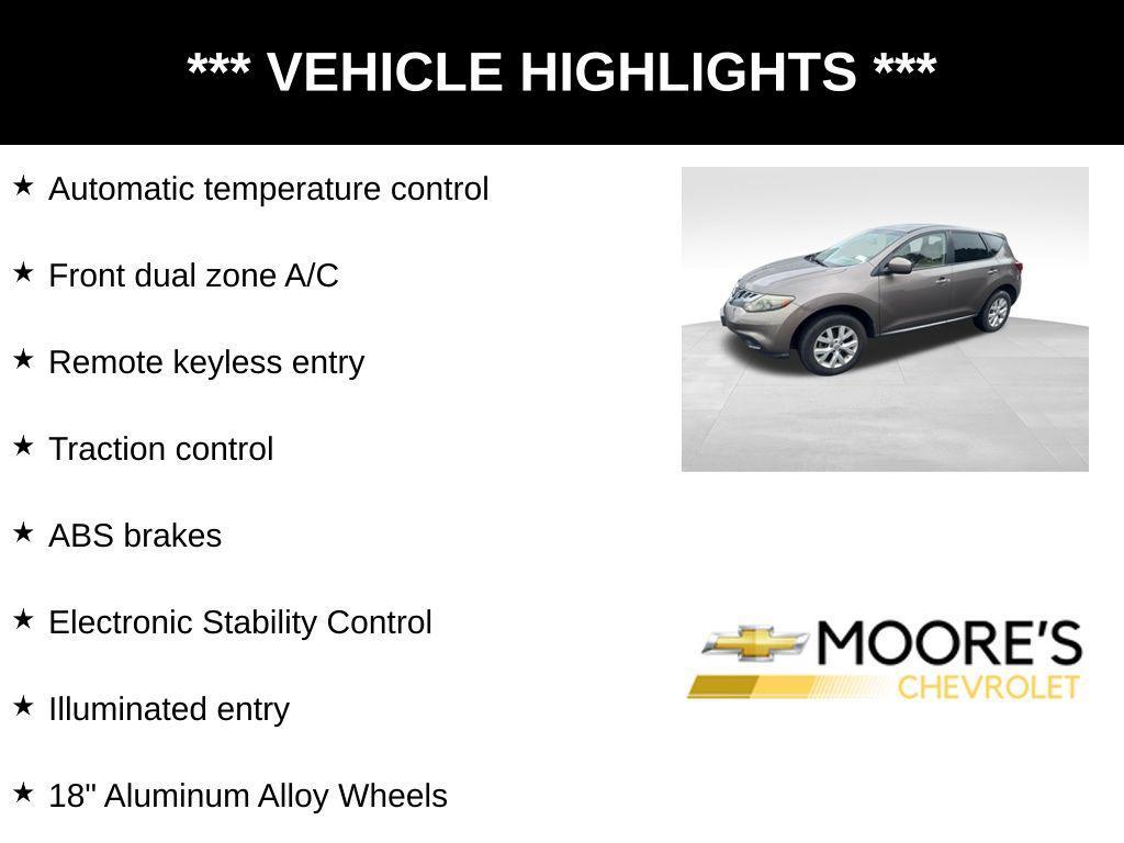 used 2013 Nissan Murano car, priced at $5,499