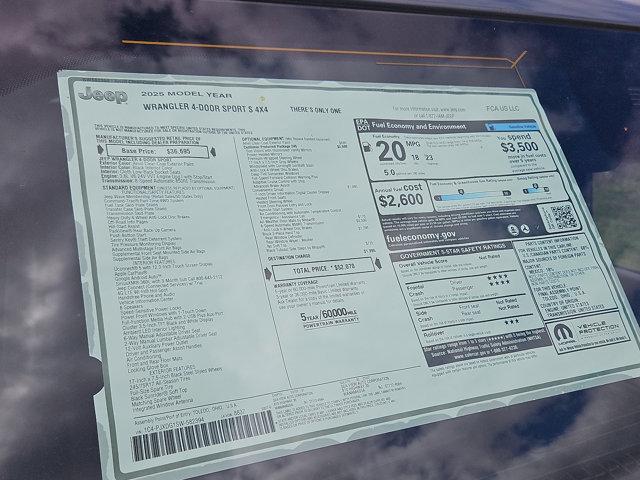 new 2025 Jeep Wrangler car, priced at $52,070