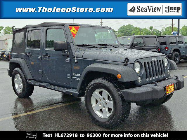 used 2017 Jeep Wrangler Unlimited car, priced at $21,810