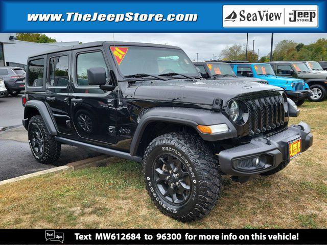 used 2021 Jeep Wrangler car, priced at $35,810