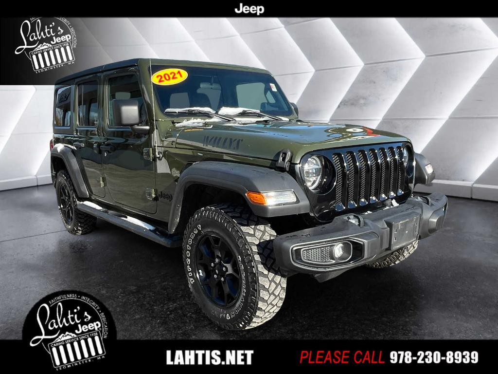 used 2021 Jeep Wrangler Unlimited car, priced at $27,897