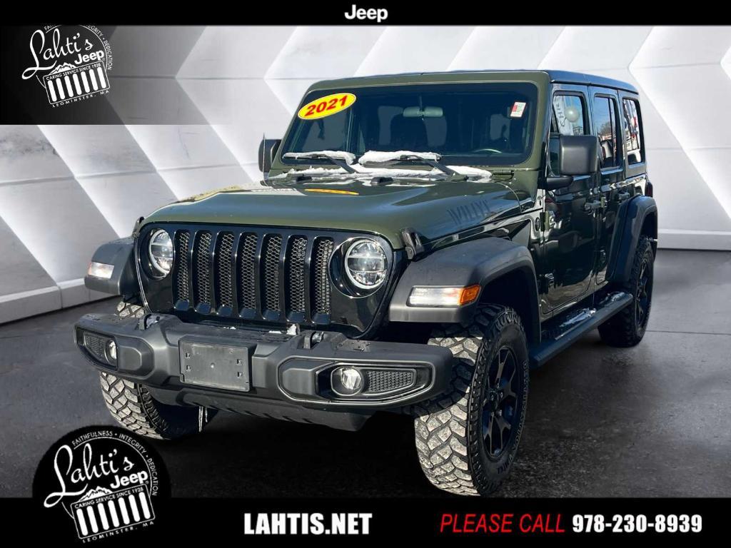 used 2021 Jeep Wrangler Unlimited car, priced at $27,897