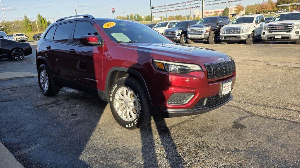 used 2021 Jeep Cherokee car, priced at $16,709