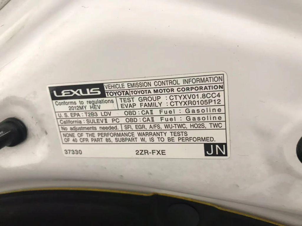 used 2012 Lexus CT 200h car, priced at $9,998