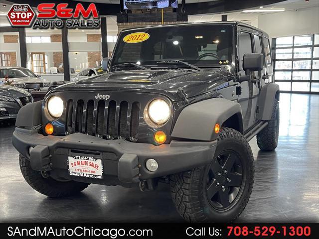 used 2012 Jeep Wrangler Unlimited car, priced at $18,788