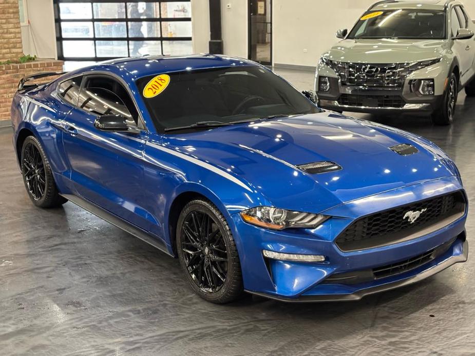 used 2018 Ford Mustang car, priced at $17,488