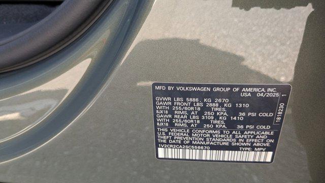 new 2025 Volkswagen Atlas car, priced at $48,325