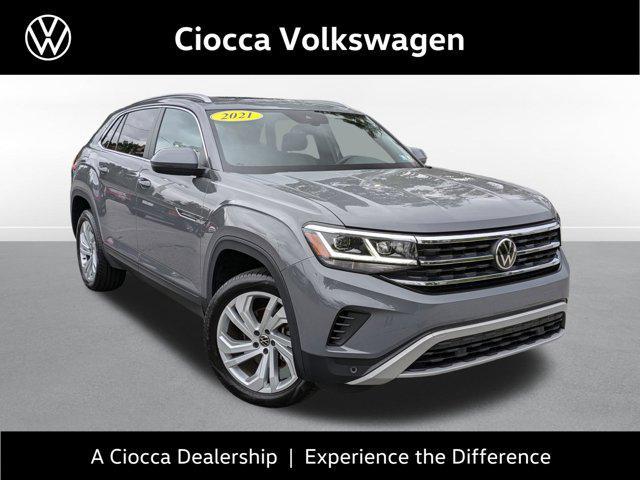 used 2021 Volkswagen Atlas Cross Sport car, priced at $28,888