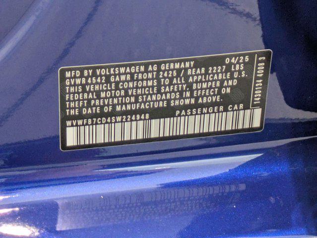 new 2025 Volkswagen Golf R car, priced at $54,614