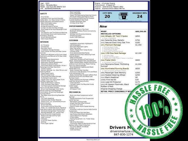 used 2023 Mercedes-Benz GLE 350 car, priced at $46,595