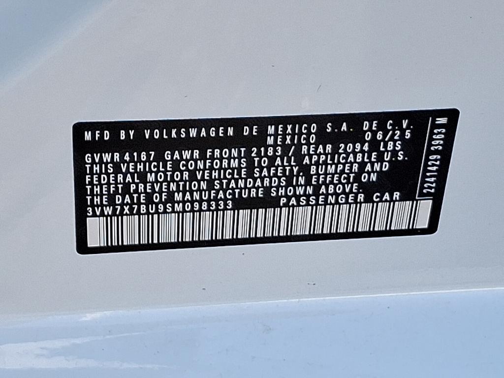 new 2025 Volkswagen Jetta car, priced at $28,836