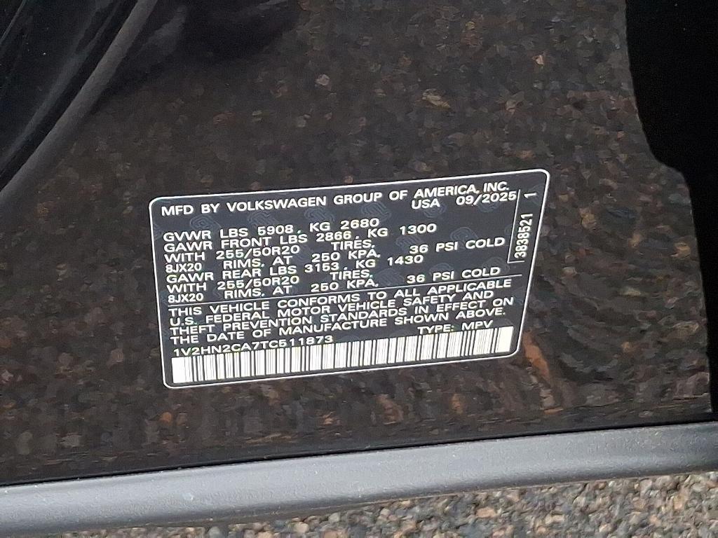 new 2026 Volkswagen Atlas car, priced at $48,950