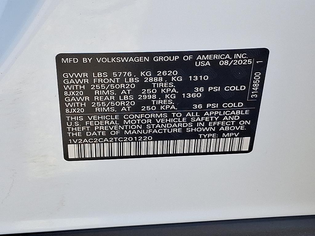 new 2026 Volkswagen Atlas Cross Sport car, priced at $52,035
