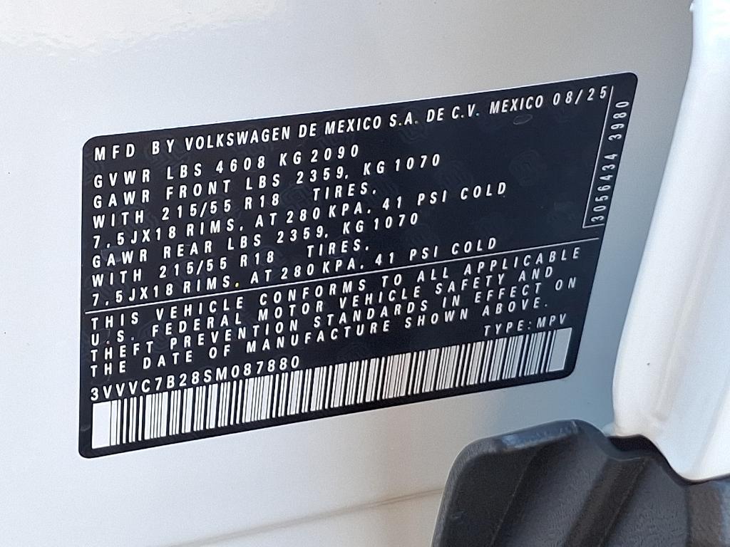 new 2025 Volkswagen Taos car, priced at $33,432