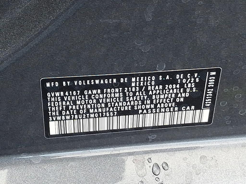 new 2026 Volkswagen Jetta car, priced at $27,844