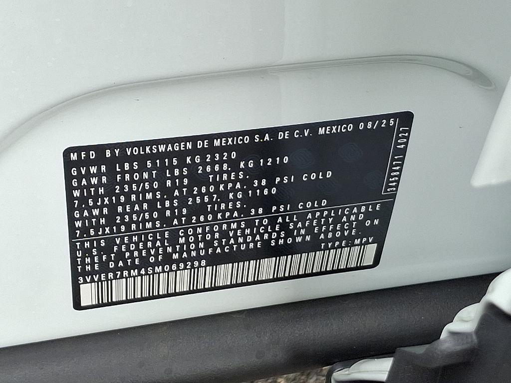 new 2025 Volkswagen Tiguan car, priced at $37,262