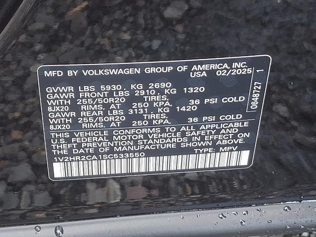 new 2025 Volkswagen Atlas car, priced at $47,960