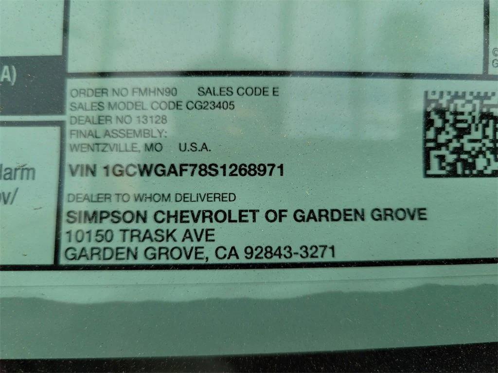 new 2025 Chevrolet Express 2500 car, priced at $47,635