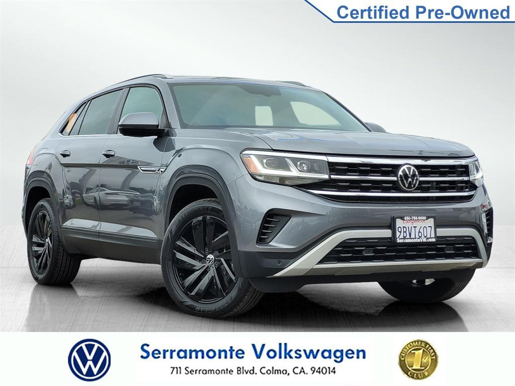 used 2022 Volkswagen Atlas Cross Sport car, priced at $27,663