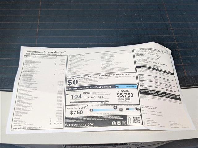 new 2025 BMW i4 Gran Coupe car, priced at $67,345