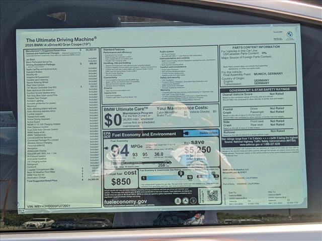 new 2025 BMW i4 Gran Coupe car, priced at $64,990