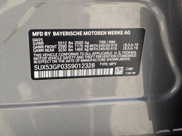 new 2025 BMW X3 car, priced at $55,460