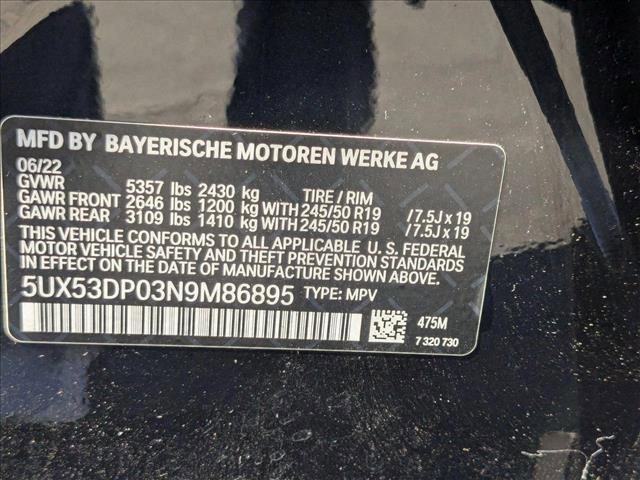 used 2022 BMW X3 car, priced at $34,980