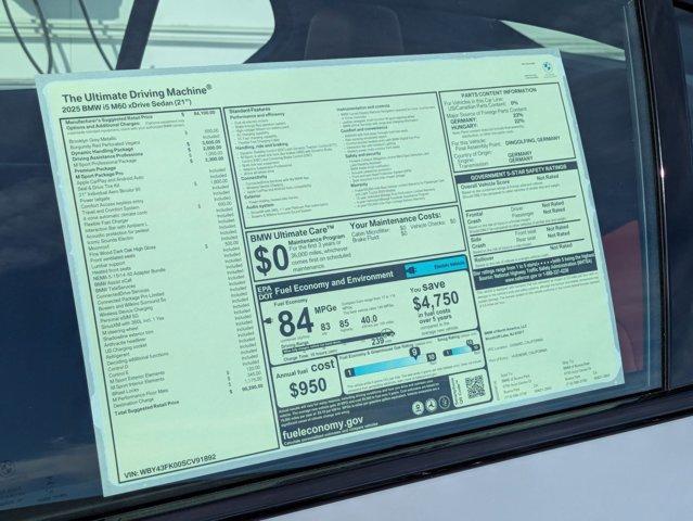 new 2025 BMW i5 car, priced at $98,290