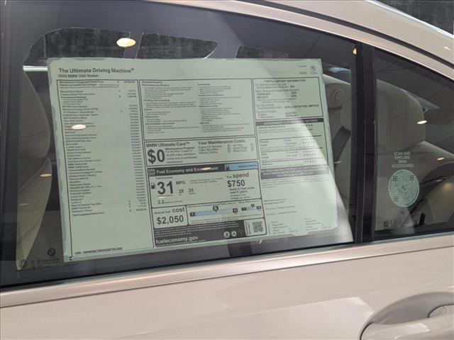 new 2025 BMW 330 car, priced at $50,025