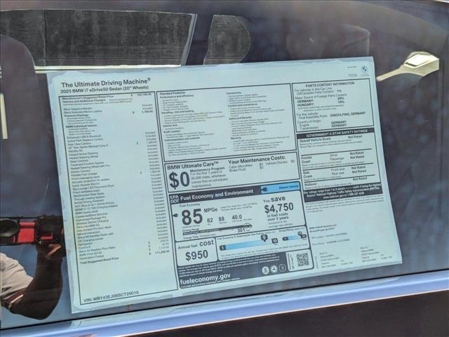 new 2025 BMW i7 car, priced at $111,200