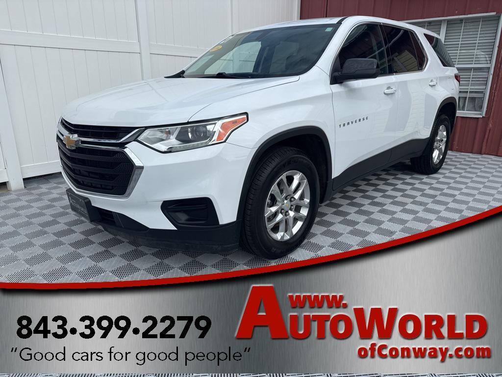 used 2021 Chevrolet Traverse car, priced at $23,500